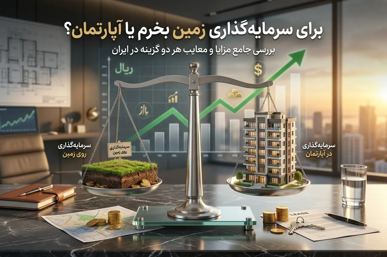برای سرمایه گذاری زمین بخرم یا آپارتمان