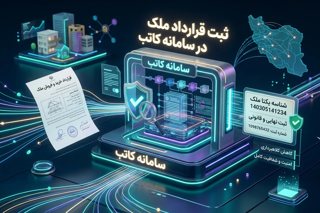 مراحل ثبت قرارداد فروش ملک در سامانه کاتب