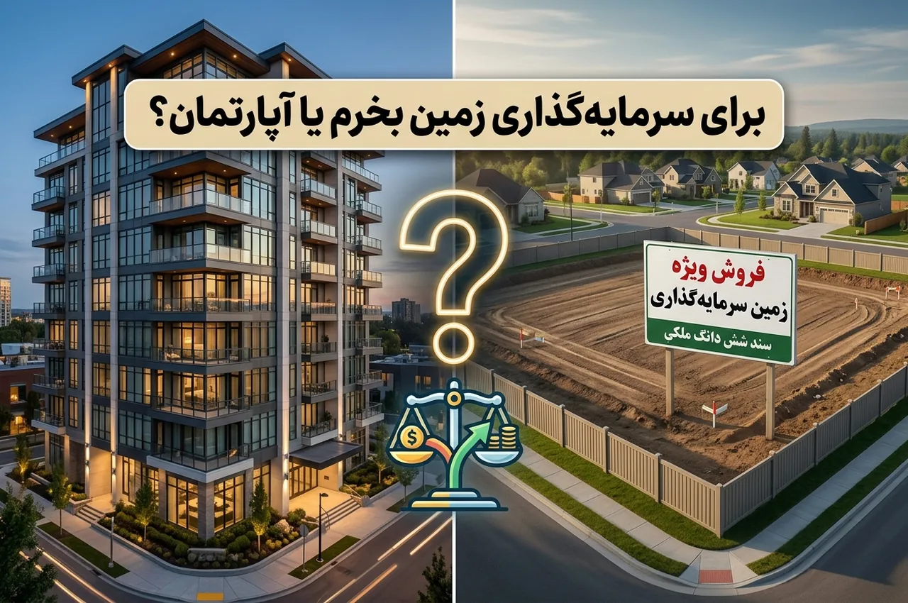 نقش موقعیت مکانی در تصمیم برای سرمایه گذاری زمین بخرم یا آپارتمان