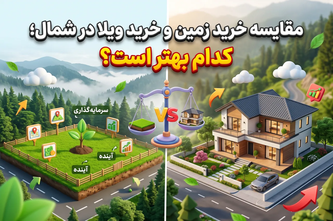تفاوت ریسک‌های حقوقی زمین و ویلا